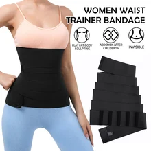

3-6m Bandage Wrap Waist Trainer Shaperwear Belt Women Slimming Tummy Belt Corset Top Stretch Bands Adjustable Body Shaper