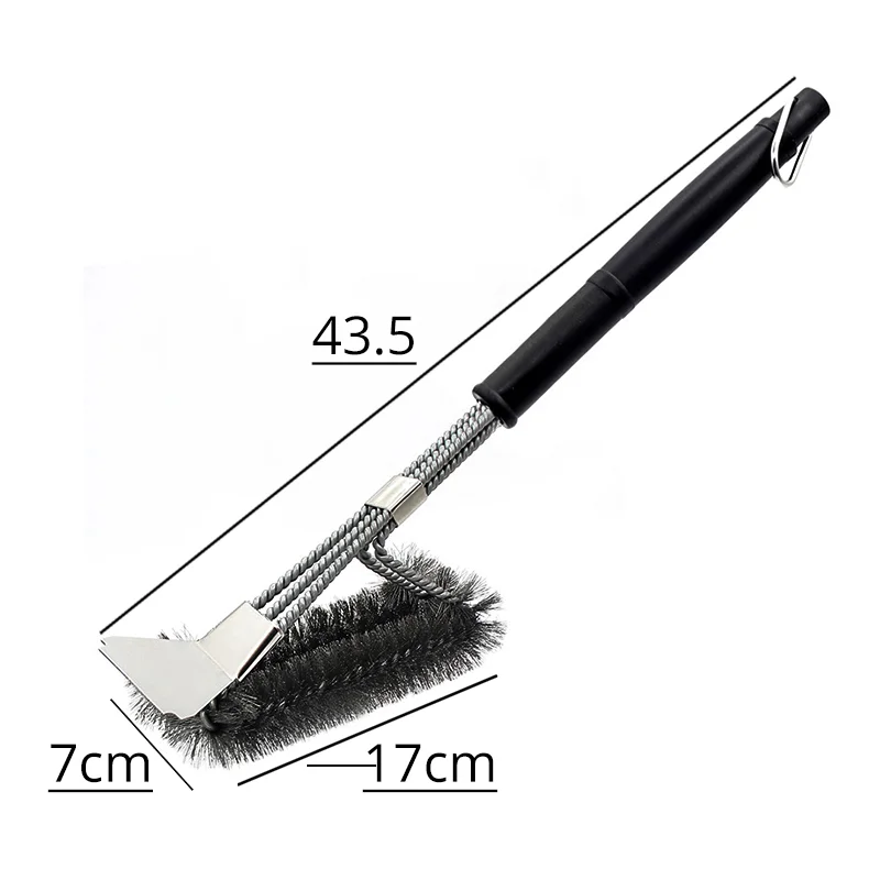 Bristle-Free Stainless Steel BBQ Cleaner - Safe & Rust-Resistant Grill Brush