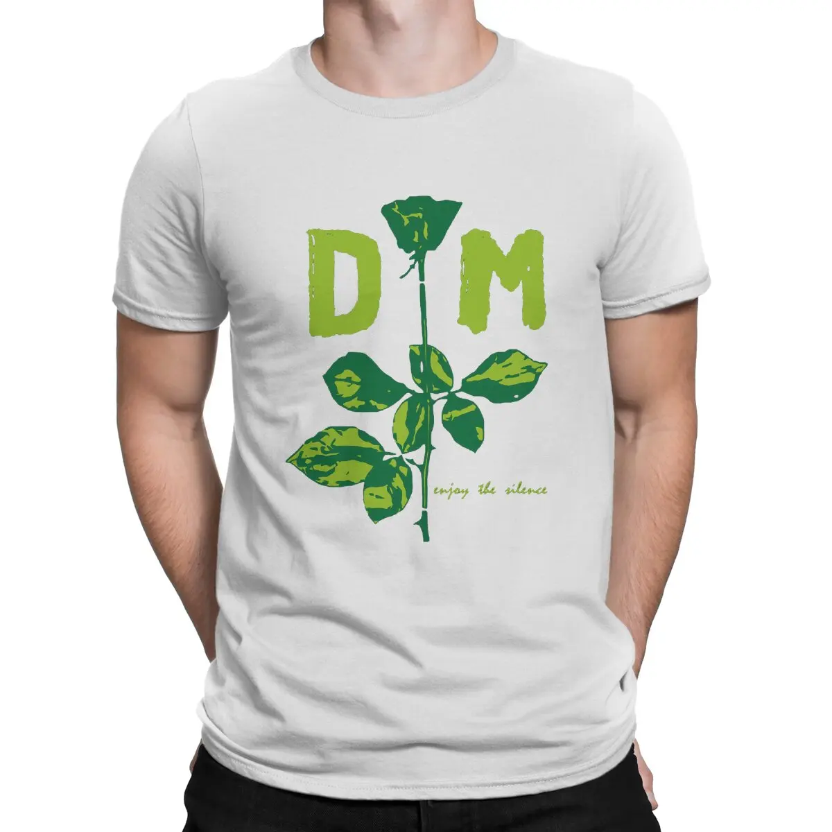 thumbnail image 1 of Camisetas Devotee Rose Green para hombre, camisetas casuales Depeche Cool Mode, camisetas de manga corta con cuello redondo, camisetas estampadas de algodón, 1 of 7