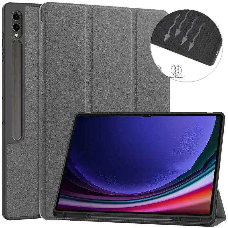 Per Samsung Galaxy Tab S9 Custodia Ultra Custodia A Tre Ante Smart Cover Per Tab S9 Plus S9 Custodia Per Tablet Ultra Con Portamatite