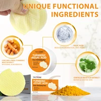 Turmeric Kojic Acid Cleansing Pads Gentle Cleansing Facial Refreshing Balancing Oil Face Skin Care Tool Cleansing Pads 2