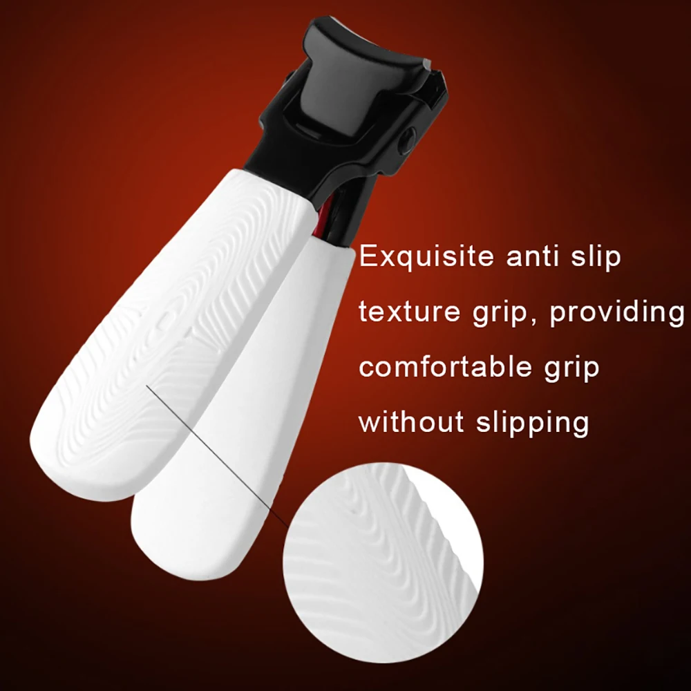 Portable Anti-Splash Nail Clipper Thick Hard Nails Trimmer Large Size Household Stainless Steel Fingernail Manicure Pedicure