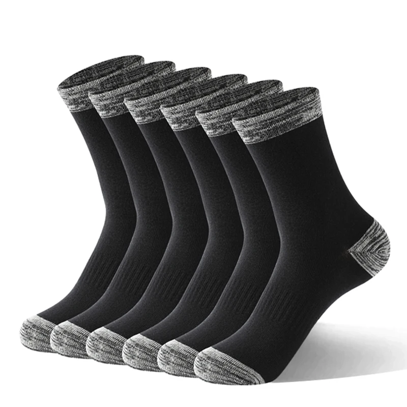 Men Socks 5 Pairs/Lot Autumn Winter Casual Running Sports Hiking Socks Male Long Comfortable Size 38-44