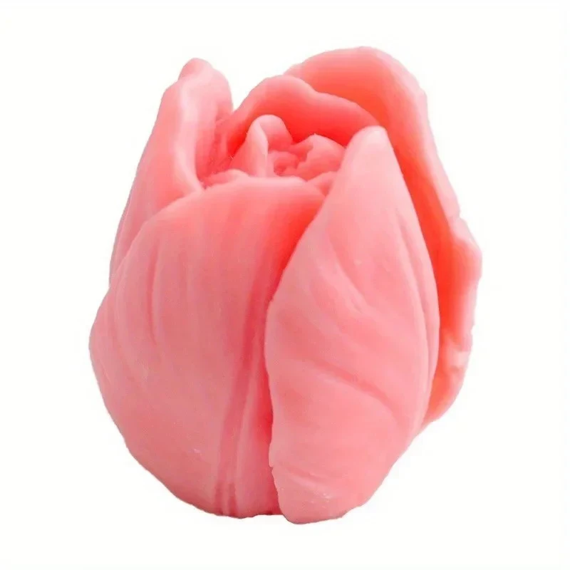 Silicone candle mold Creative Tulip Candle Mold Handmade DIY Flower Soap Mold Silicone Flower Candle Soap Making Supplies Decorative