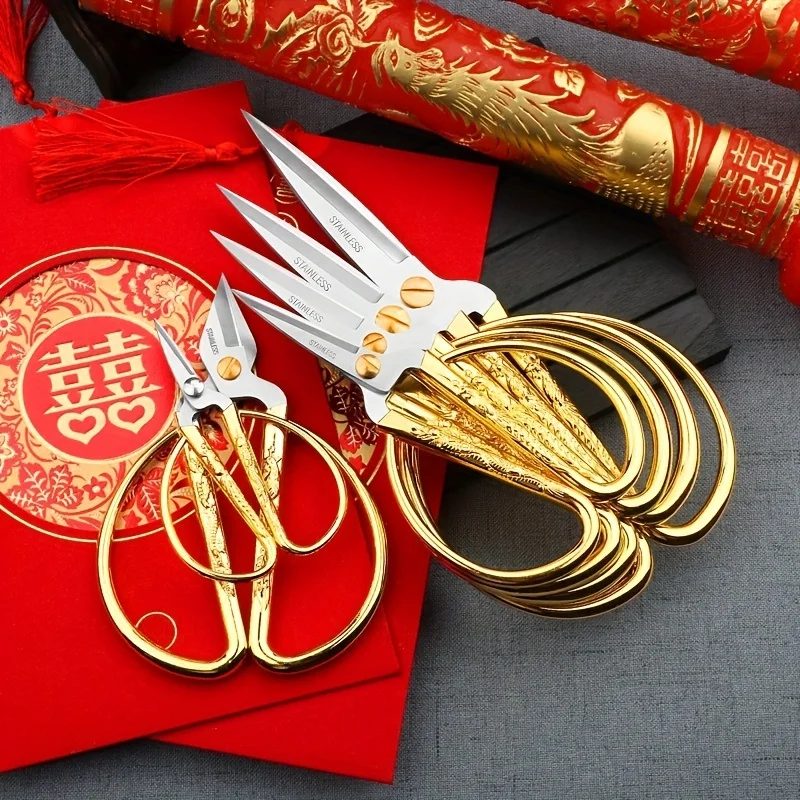 1pcs Stainless Steel Sewing Scissors Short Cutter Durable Vintage Household Needlework Embroidery Tailor