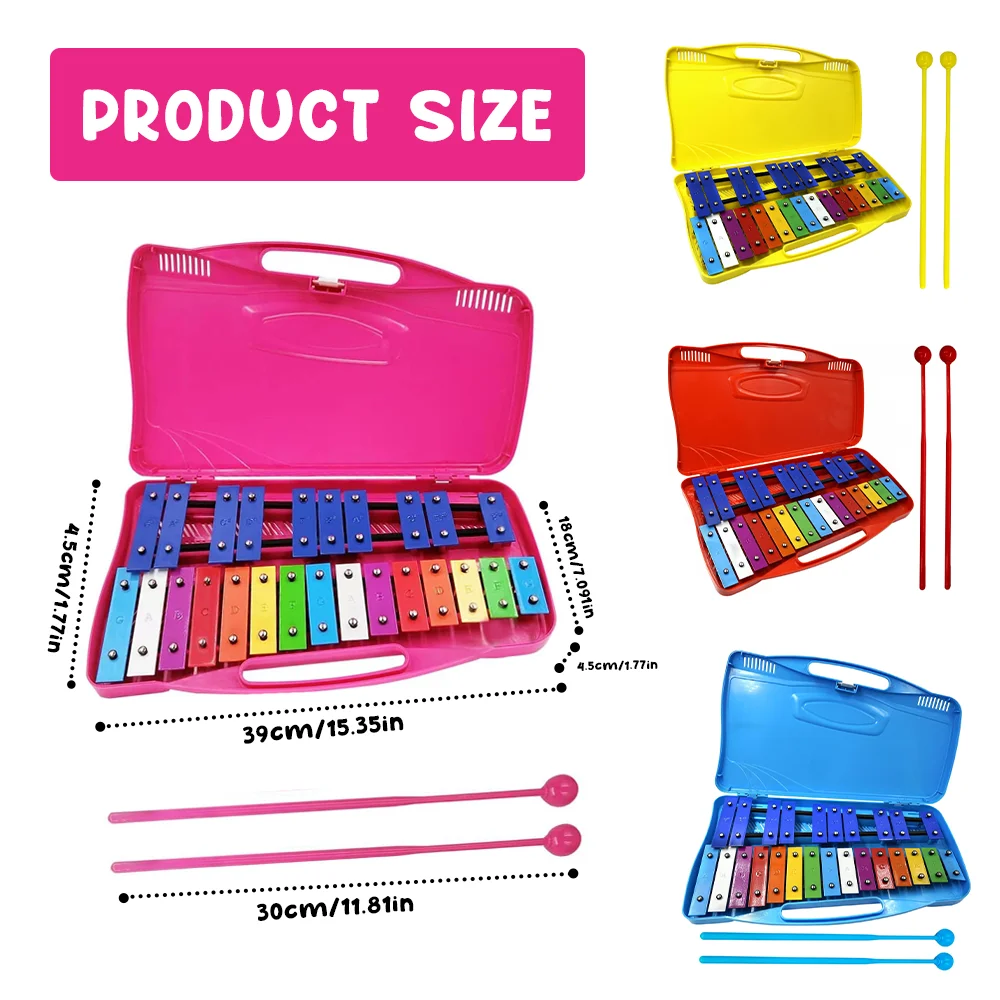 Chromatic Metallophone 25 Notes Xylophone Children's School Xylophone xylophone toys