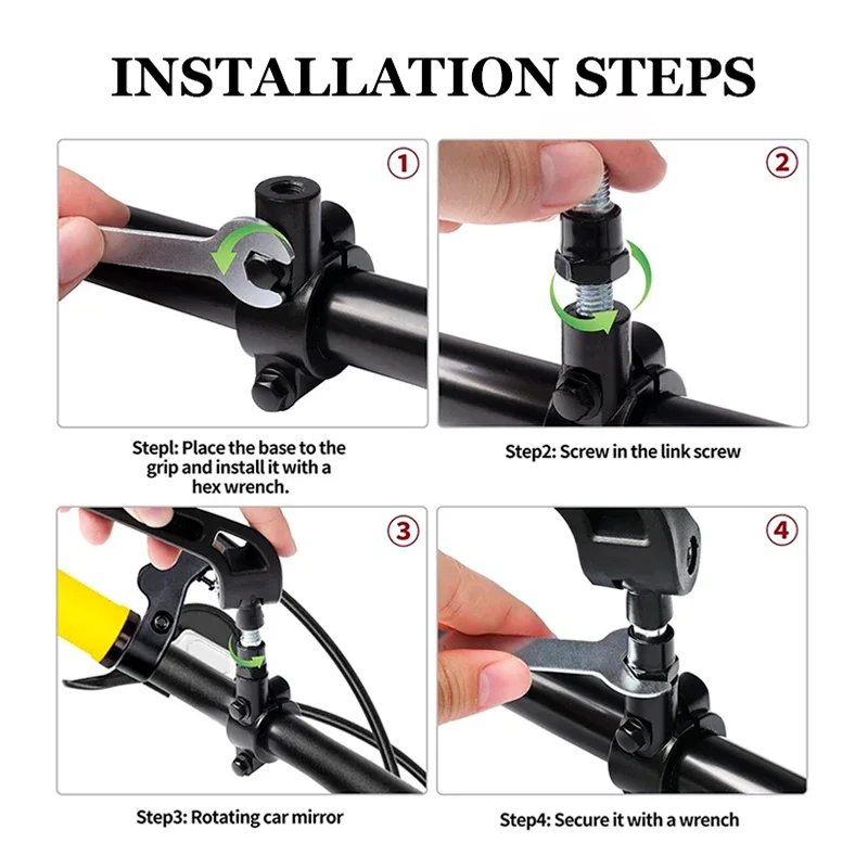 Motorrad-Rückspiegel Für Ben&da - Universell Verstellbar