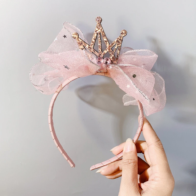 Princess Baby Crown Headwear Hair Hoops Girl Birthday Gifts Kids hair accessories hair headband accessories baby headband set