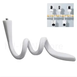 Flexible Adjustable Baby Monitor Camera Holder with Silicone Grip and Hole-Free Mounting (White)