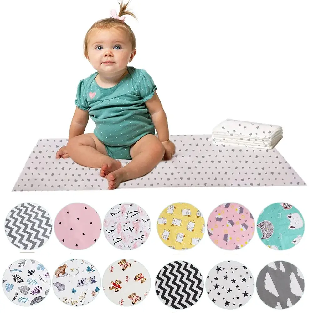 60x 75CM Waterproof Baby Diaper Changing Pad Reusable Portable Mat Breathable Leak Proof Infant Mattress Travel