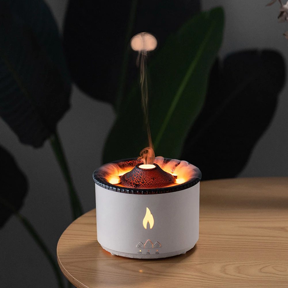 New Flame Air Humidifier Jellyfish Electric Aroma Diffuser Lava Volcano