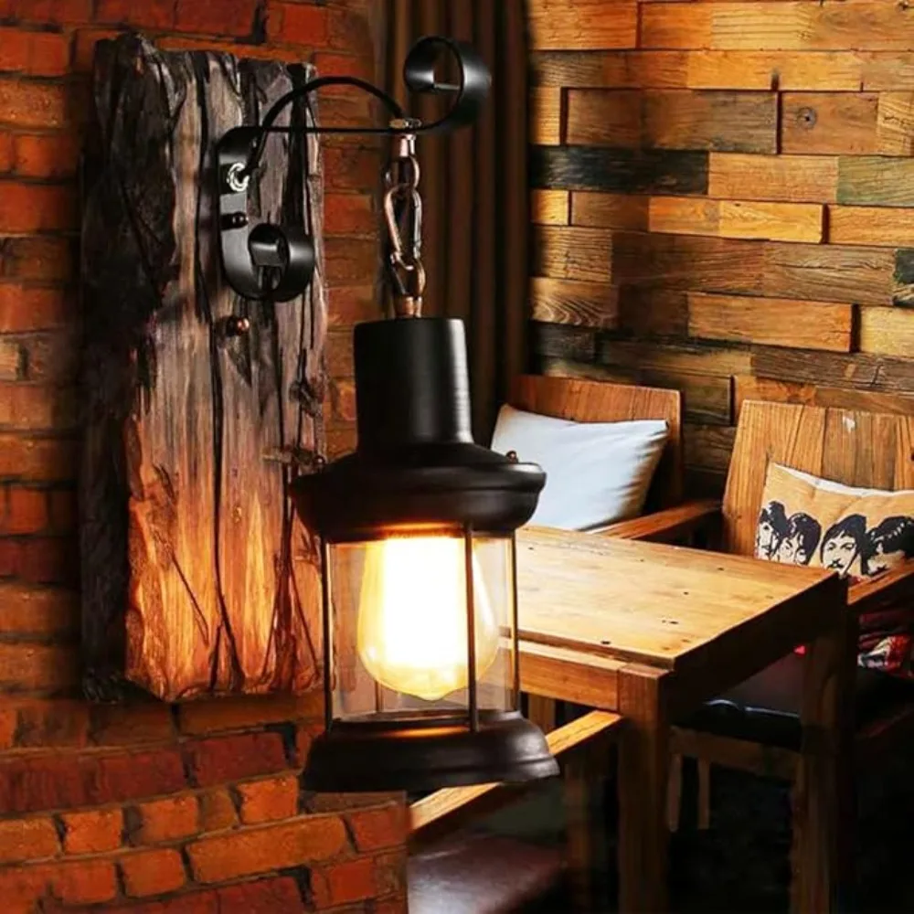 Vintage Industrial LED Wall Light Stable Retro Loft Wall Lamps Black Lamp Sconce Lights Modern Lighting Fixture for E27 Bulb