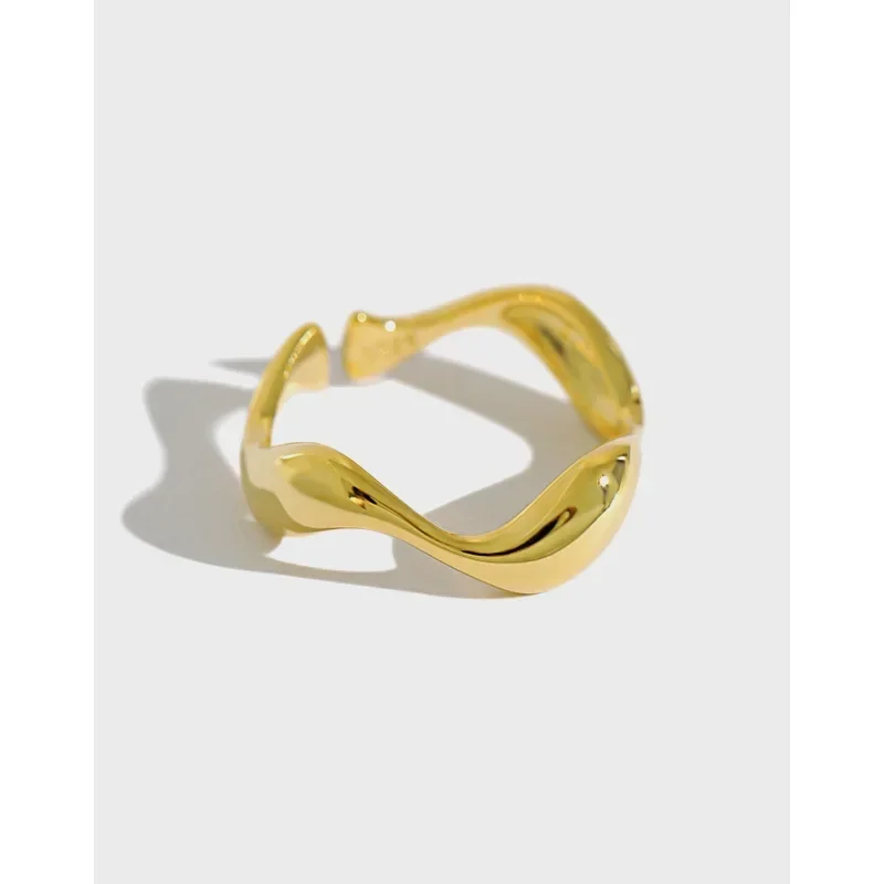 

Модные открытые Регулируемые кольца неправильной формы для женщин Серебряный Золотой цвет ювелирные изделия подарок INS