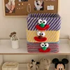 Children's Storage Baskets Fabric Cute Striped Design Sundries Funny Joker Storage Basket Gift with Handle Home Decoration 4