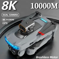 New P15 Drone Professional 8K GPS Dual Camera 5G Obstacle Avoidance Optical Flow Positioning Brushless Upgraded RC 10000M 1