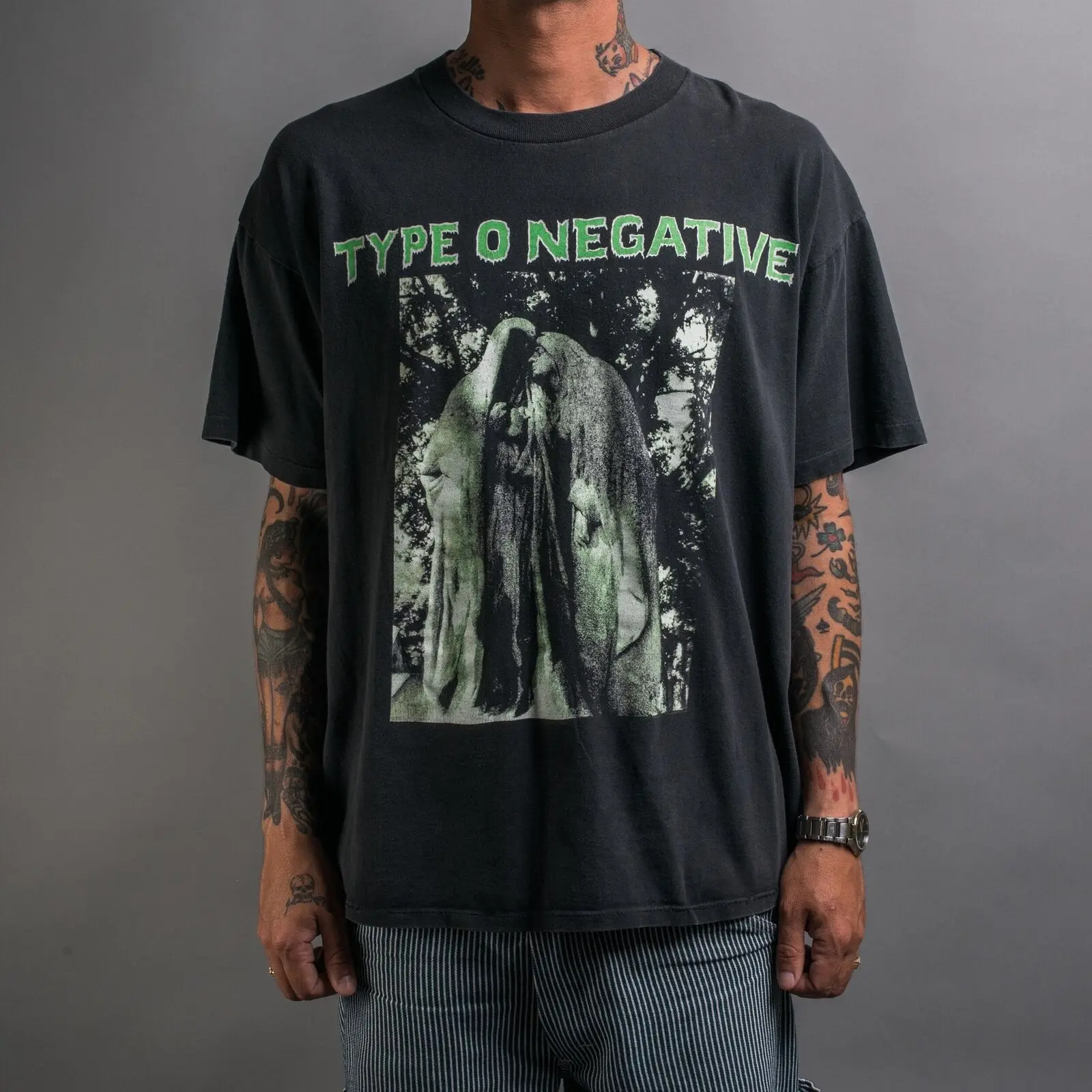 Vintage Type O Negative Beg To Serve T-Shirt, Black Cotton Shirt