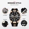 REWARD Chronograph Quartz Watch for Men Luxury Brand Big Dial Military Sport Wristwatch Waterproof Silicone Strap Male Clock 6