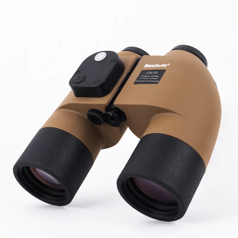 Boshile Military Nautical HD Binoculars 10X50 Rangefinder Compass