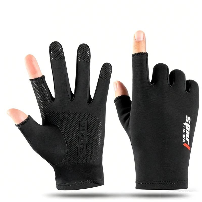 Gants soie glacée anti-UV homme femme - Conduite, pêche, vélo avec écran tactile