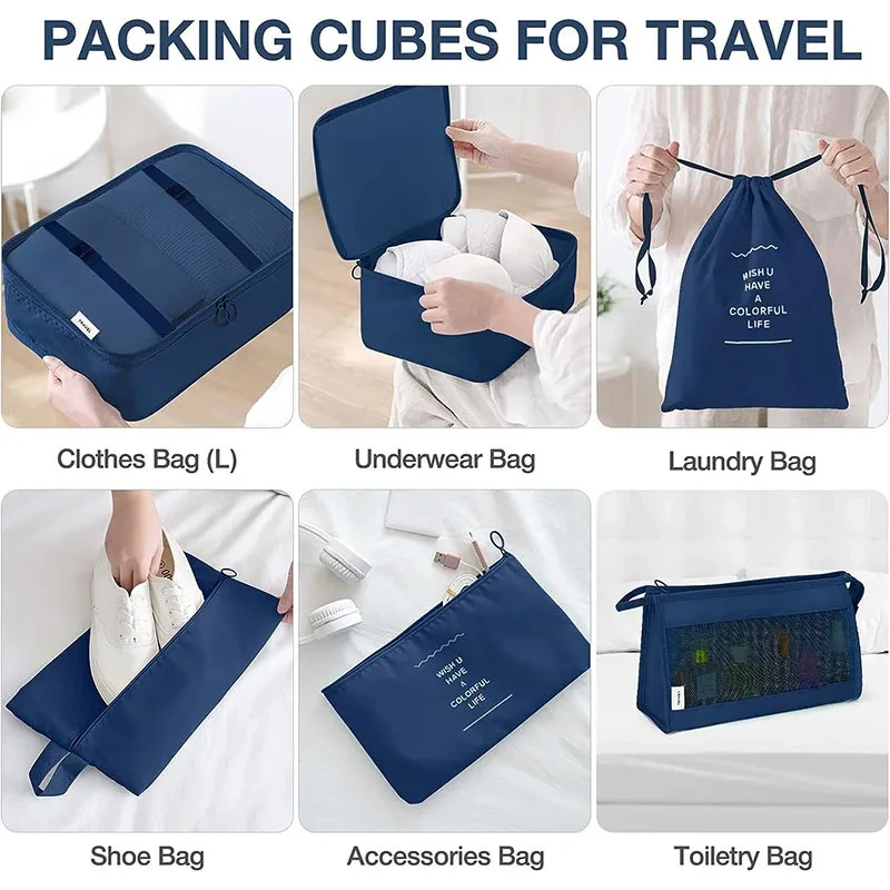 Storage Bag Clothes Organizer Clothes Storage Bag Foldable Storage Bags Clothes Storage Organizer Foldable Storage Bag Travel Storage Bags Travel Organizer Bags 11 PCS/Set