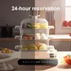 2024 New Home Electric Steaming Pot Stew Steaming Multi functional Steaming Box Cage Three layer Small Breakfast Machine 4