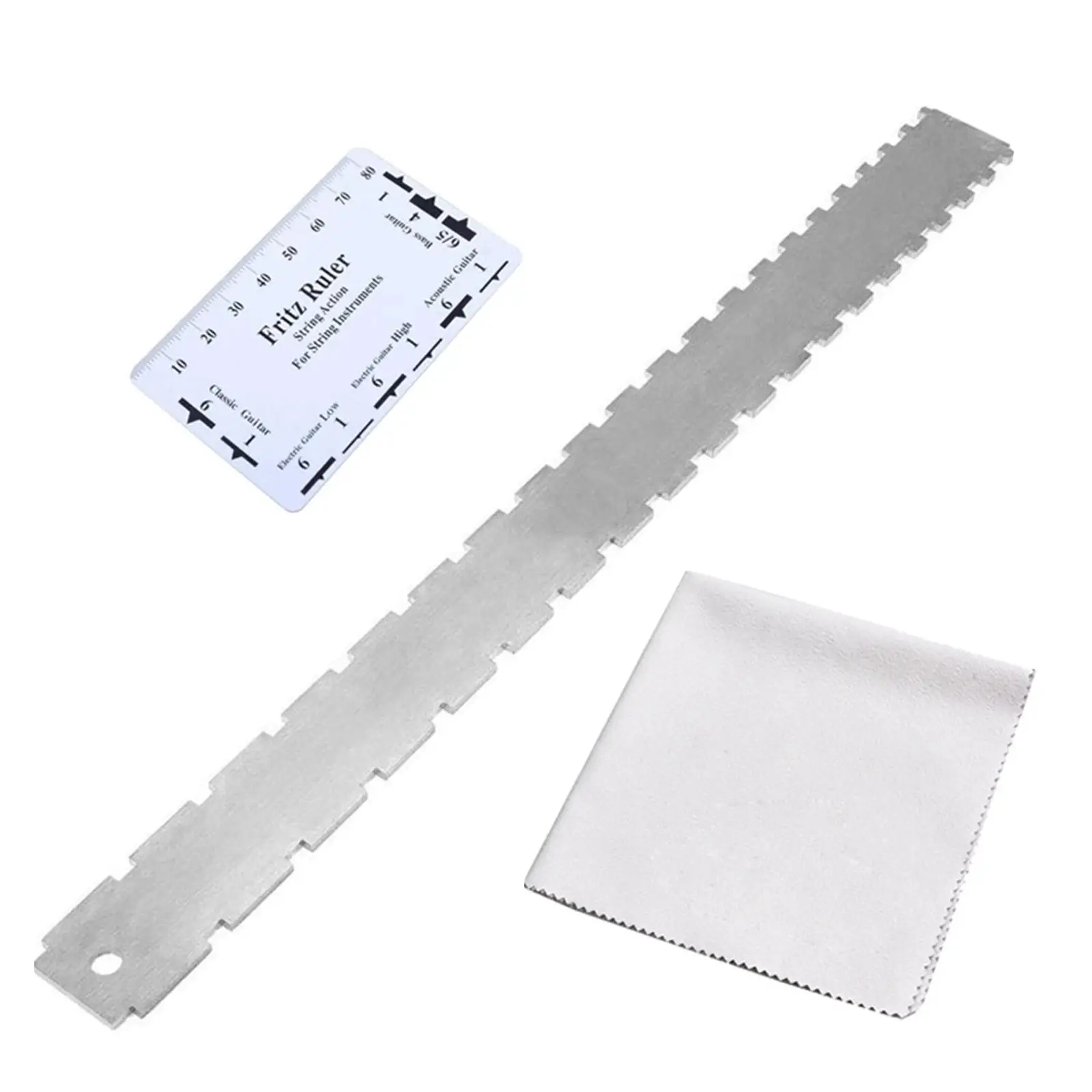 

Guitar Neck Notched Straight Ruler Luthier Tool for Electric Acoustic Guitar