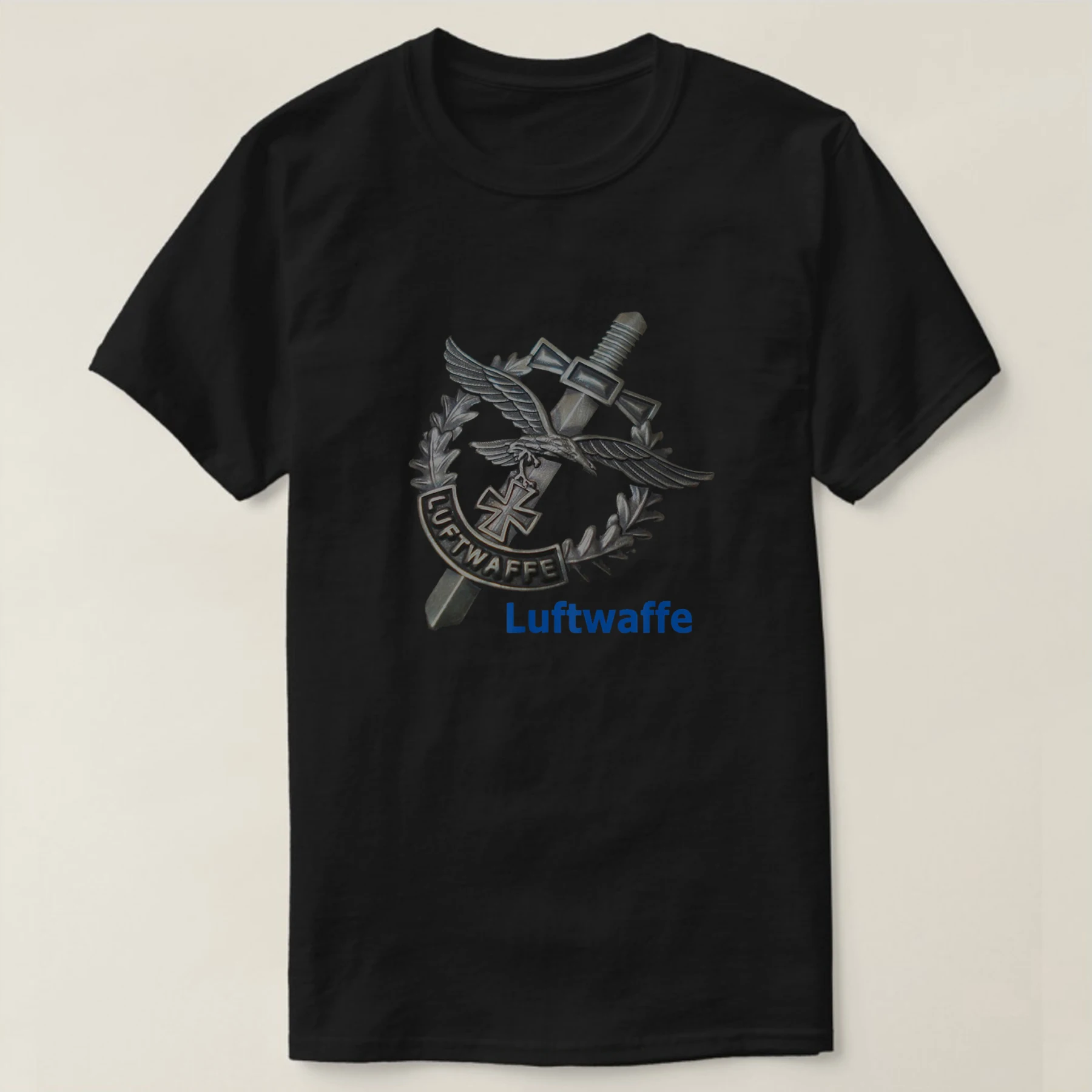 

WWII German Air Force Luftwaffe Badge T-Shirt Short Sleeve Casual 100% Cotton O-Neck Summer Mens T-shirt