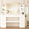 Vanity Makeup Desk 55 INCH Vanity Desk Mirror Dressers for Girl 1