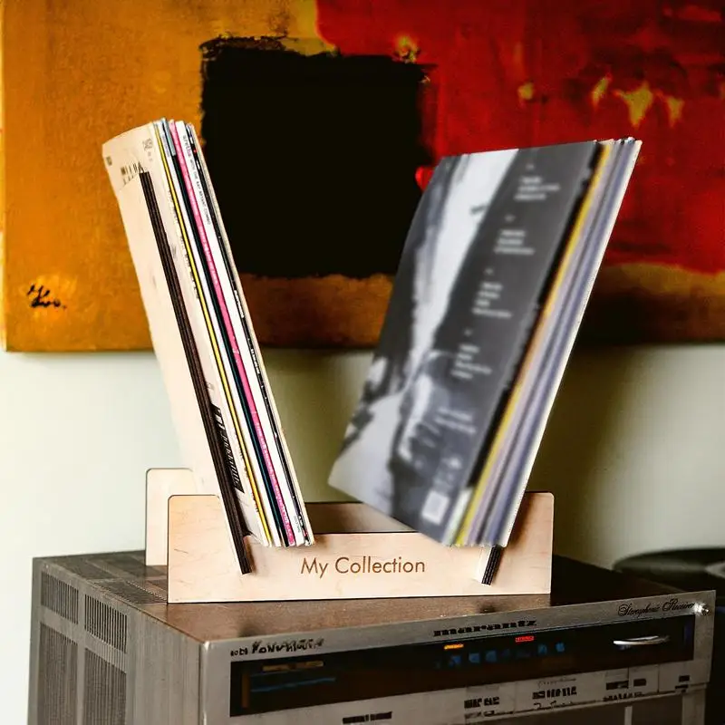 Porte-disque en bois et vinyle, album d'enregistrement, support de stockage,  présentoir, disques durables et réutilisables, évalué pour la décoration de  bureau, T1 - AliExpress