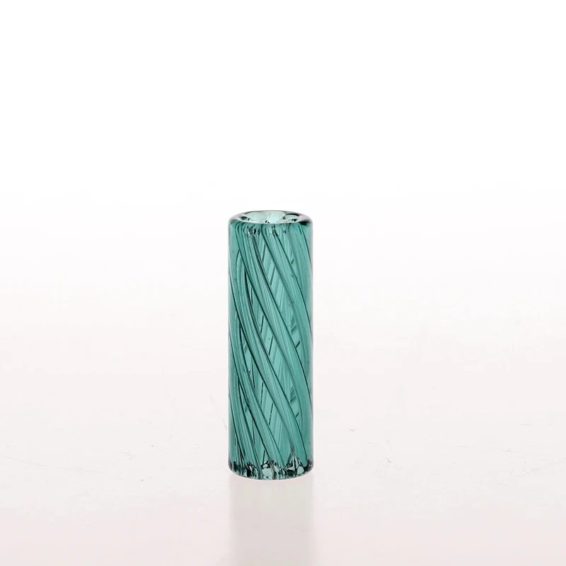 7 Holes Screw Lake Green Color Glass Filter Tips/Glass Filter Tip Glass Smoking Accessories 5Pcs/Box