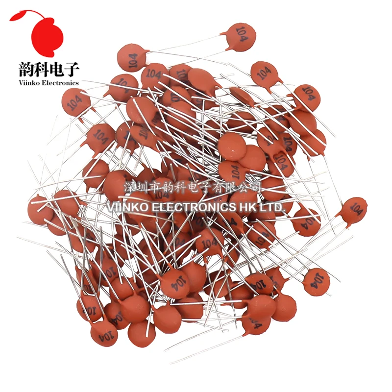 Temhyu Shuxiang-condensatoren 50 ST, monolithische condensator, 101/102/103/104/105/220/330, 50V, 100PF/1NF/10NF/0.1UF/100nf/22PF/33PF, Pitch 2.54mm condensatoren (Capaciteit: 3 30 33 PF