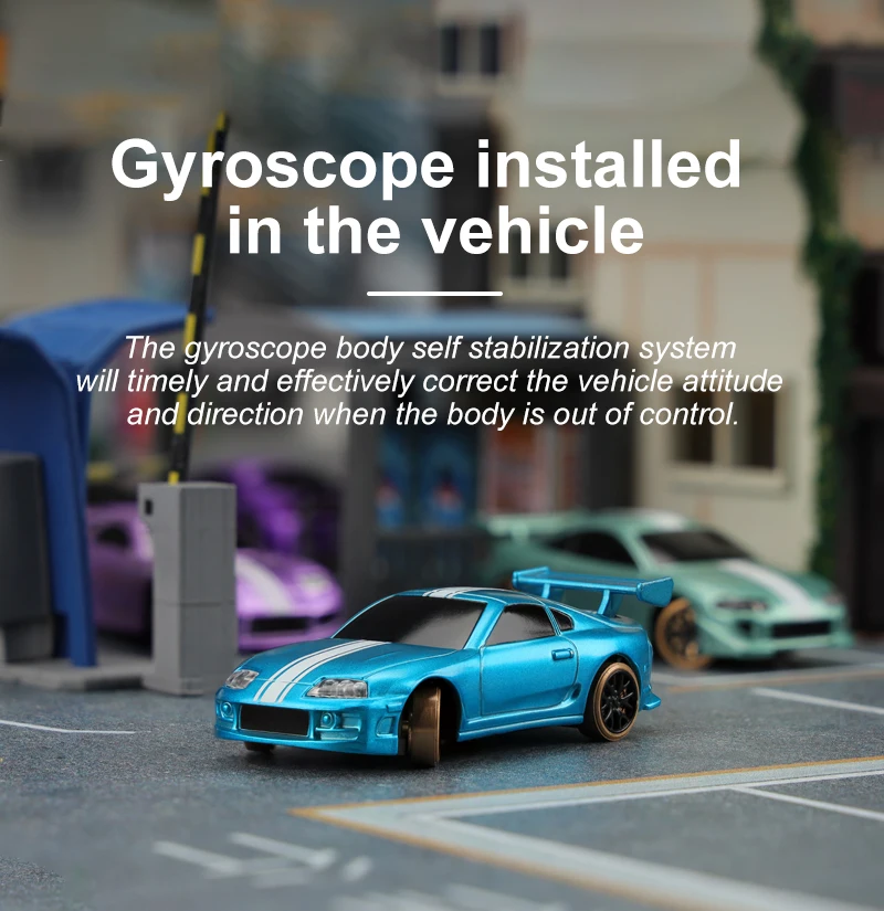 Turbo Racing 1:76 C64 C63 C62 C61 C65 Drift RC Car With Gyro Radio Full Proportional Remote Control Toys RTR Kit For Kid / Adult 4