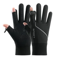 3M Gloves Black Waterproof Winter Warm Cycling Outdoor Sports Running Riding Motorcycle Ski Touch Screen Snowboard Gloves Men 2
