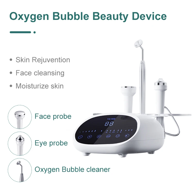 3 In 1 Magic Oxygen Bubble Machine Gentle Deep Facial Cleansing Skin Whitening Rejuvenation Skin Management Beauty Salon VLVEE