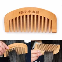 Natural Peach Wood Hair Comb Anti-Static Handcrafted Fine Tooth Comb Massage Head Comb Hair Hair Styling Accessories Hairbrush - Image 6