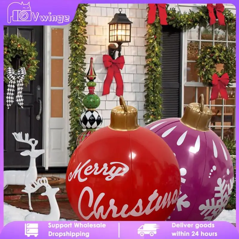 

Рождественский надувной воздушный шар из ПВХ, Рождественское украшение для сада, улицы, воздушный шар, игрушки, подарки, праздничная атмосфера, поделки