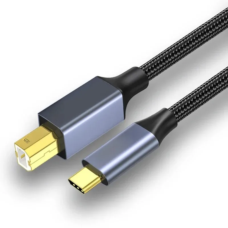 USB C to USB B 2.0 Printer Cable Electronic Organ Cable Type C USB B for Computer Laptop Phone to Fax Machine Scanner Universal - 4