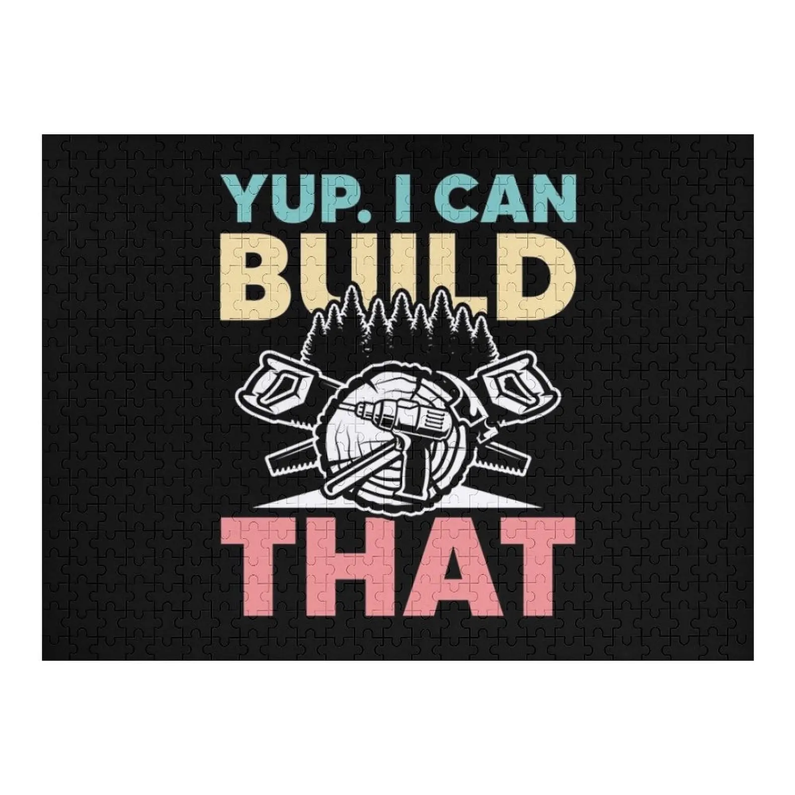 

Yup I Can Build That Jigsaw Puzzle Wooden Compositions For Children Customs With Photo Wood Animals Puzzle