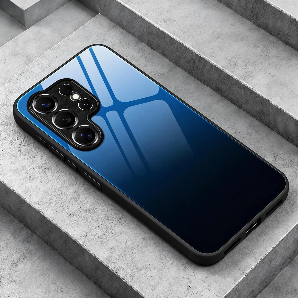 Gradient Tempered Glass Case front view