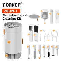 20 IN 1 Cleaning Kit Keyboard Cleaner Brush Bluetooth Headphone Cleaning Pen for Airpods iPhone Cleaning Tools Keycap Puller Kit 1