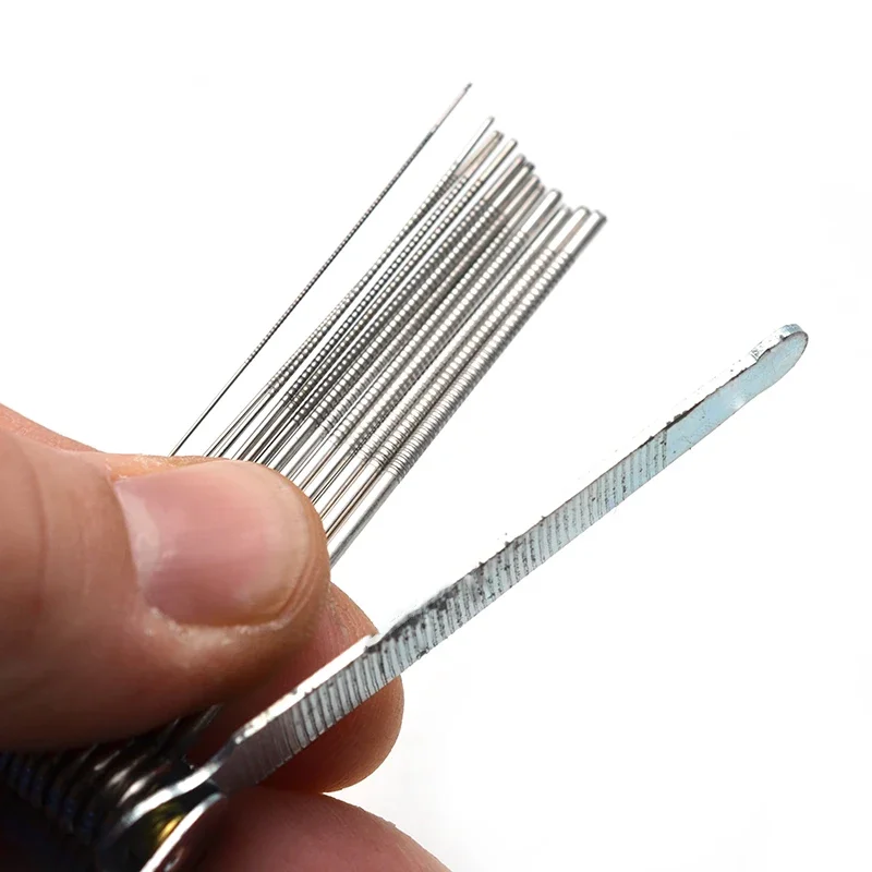 Guitar Accessories Guitar Repair Tool Portable DIY Guitar Repair Tools Box Guitar Nut Slotting File Saw Rods Slot Filing Set Luthier Replacement Guitarra Accessories