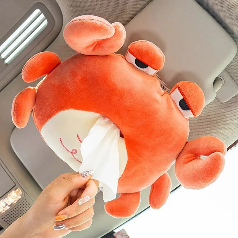 Cute Lion Cartoon Tissue Box Female Plush Decoration Items Home Car Cardboard Box Paper Towel Holder 5
