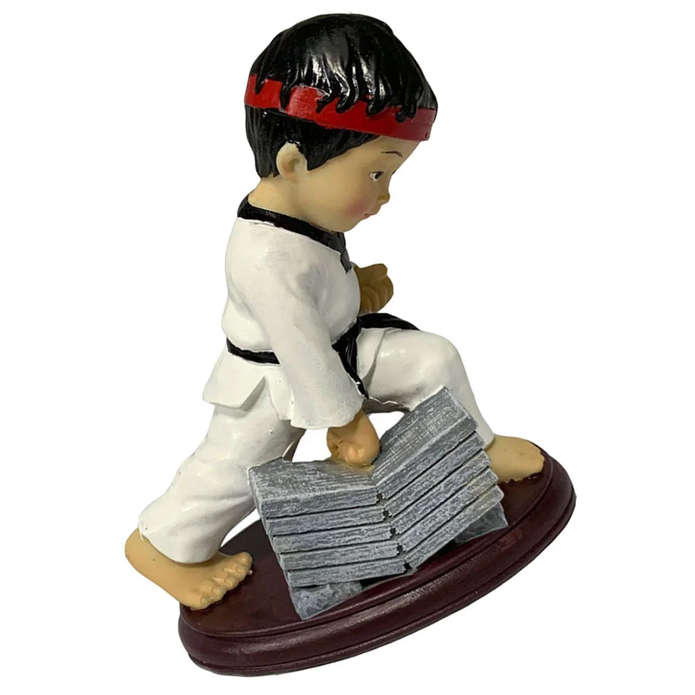 

Taekwondo Boy Decor Resin Boy Adornment Resin Decor Car Resin Decor