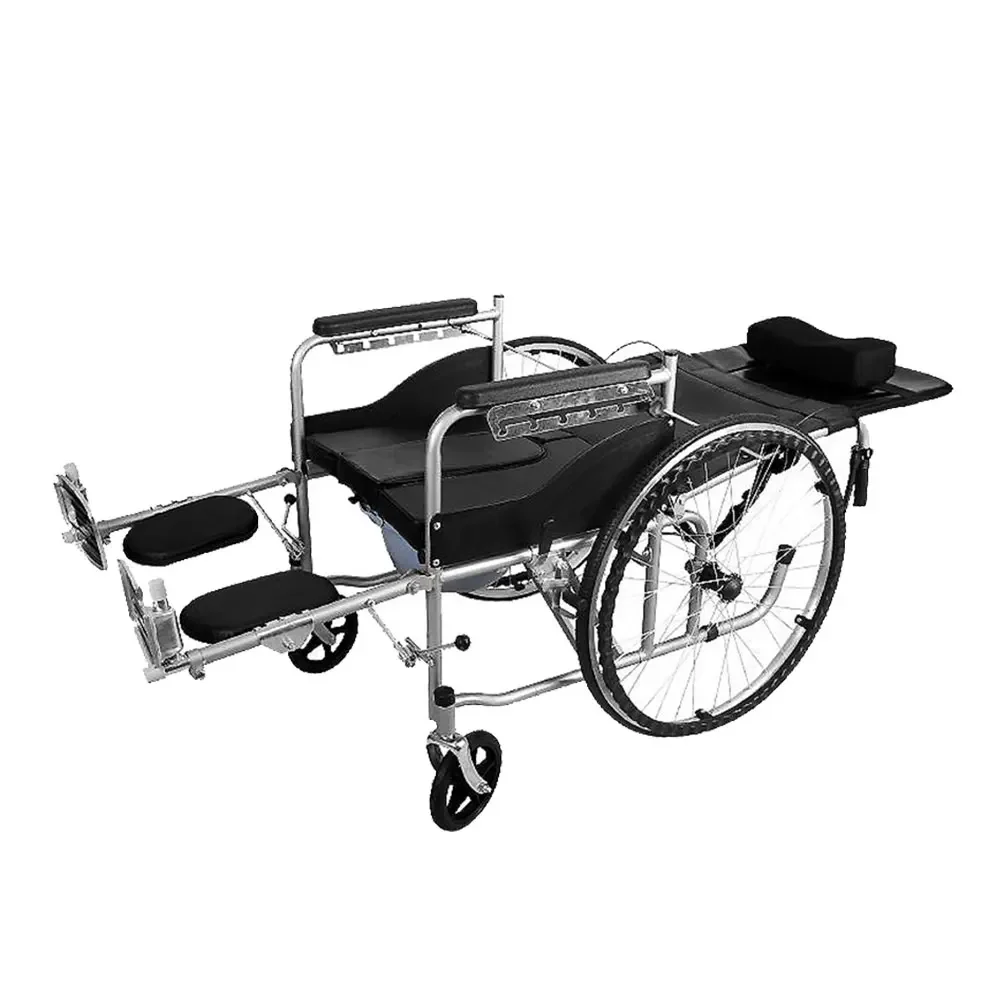 Manual Wheelchair Multifunctional Outdoor Full-Recliner Aluminum Lightweight