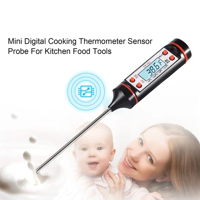 Digital LCD Thermometer Küche Kochen Lebensmittel BBQ Fleisch Temperatur  Sensor -20 zu 300 Celsius Sonde Ofen Temperatur Meter Werkzeug - AliExpress