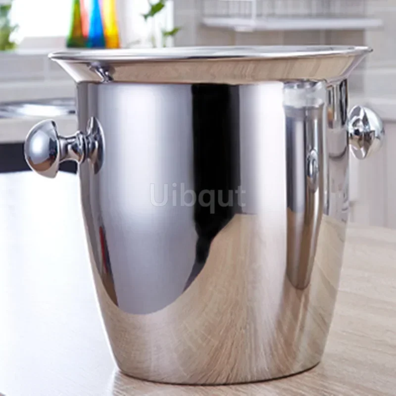 Gold stainless steel Ice Bucket Wine Cooler Whisky Chiller Barware bar tool Champagne Buckets wine bottle cooler beer bucket