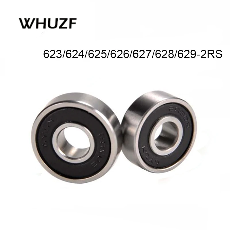 5pcs 623-2Rs 624-RS 625RS 626-2RS 627-2RS 628-2RS 629-2RS RS 2RS Rubber Sealed Deep Groove Ball Bearing Miniature Bearings |