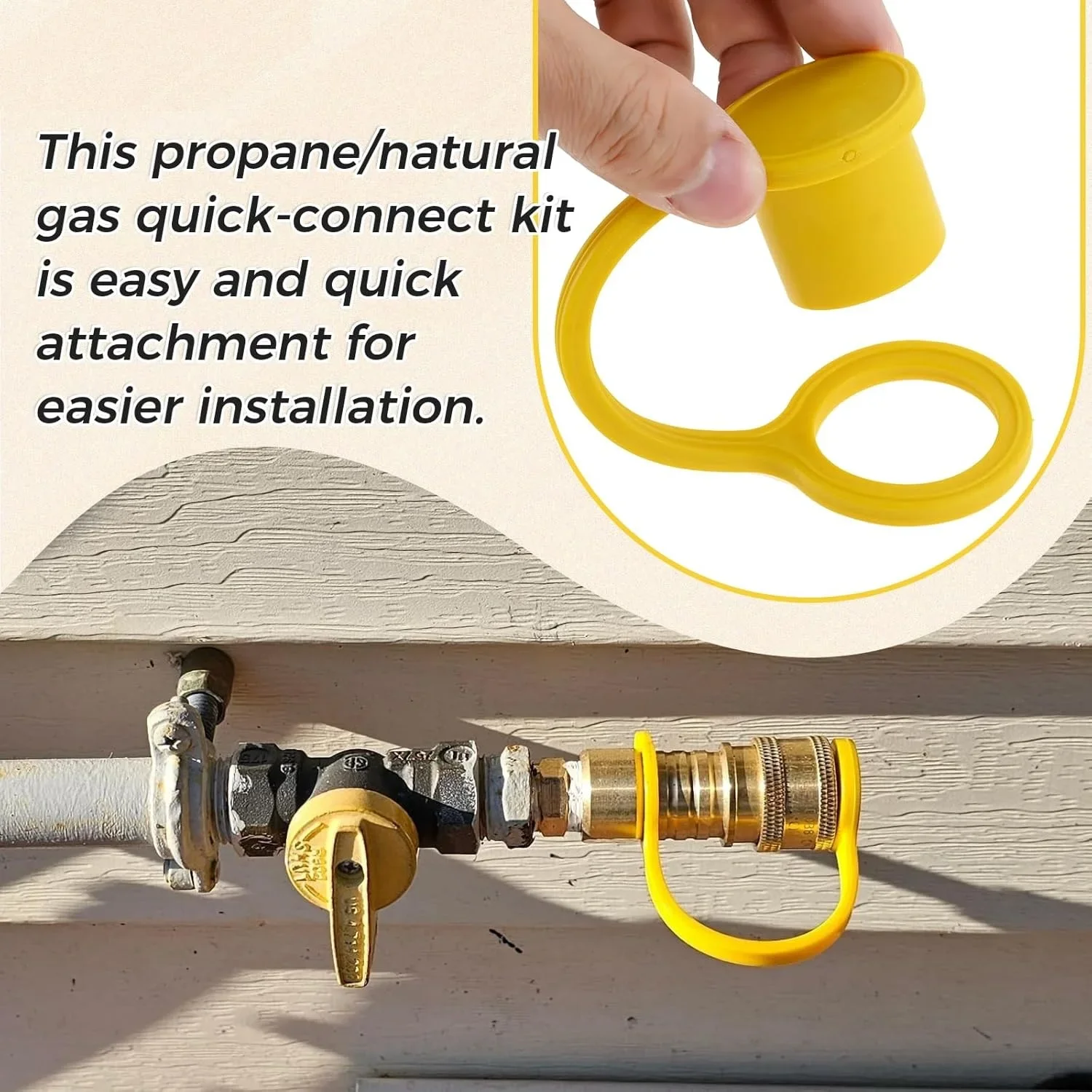2pcs 3/4" Propane Natural LP Gas Dust Cap Plug Cover Soft PVC Yellow Quick Connect Hose Fittings Water Valves Pipe Connectors
