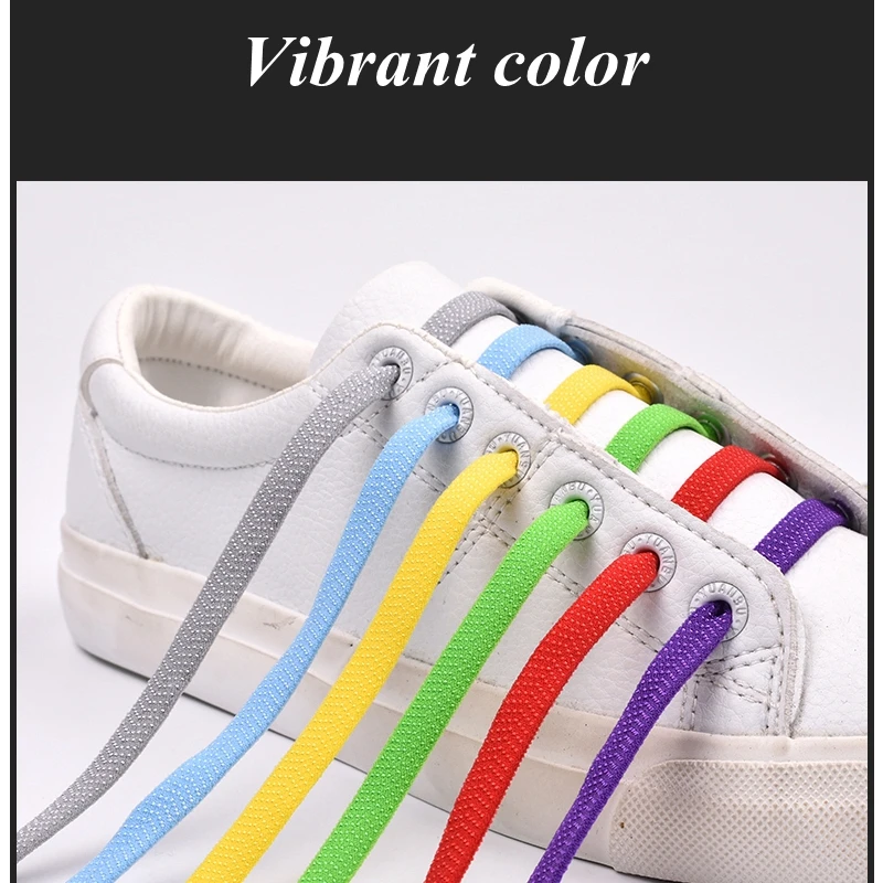 Lacci per scarpe piatti a 20 colori lacci elastici senza cravatte chiusura in metallo 1 secondo lacci pigri di qualità rapida per accessori per scarpe da ginnastica