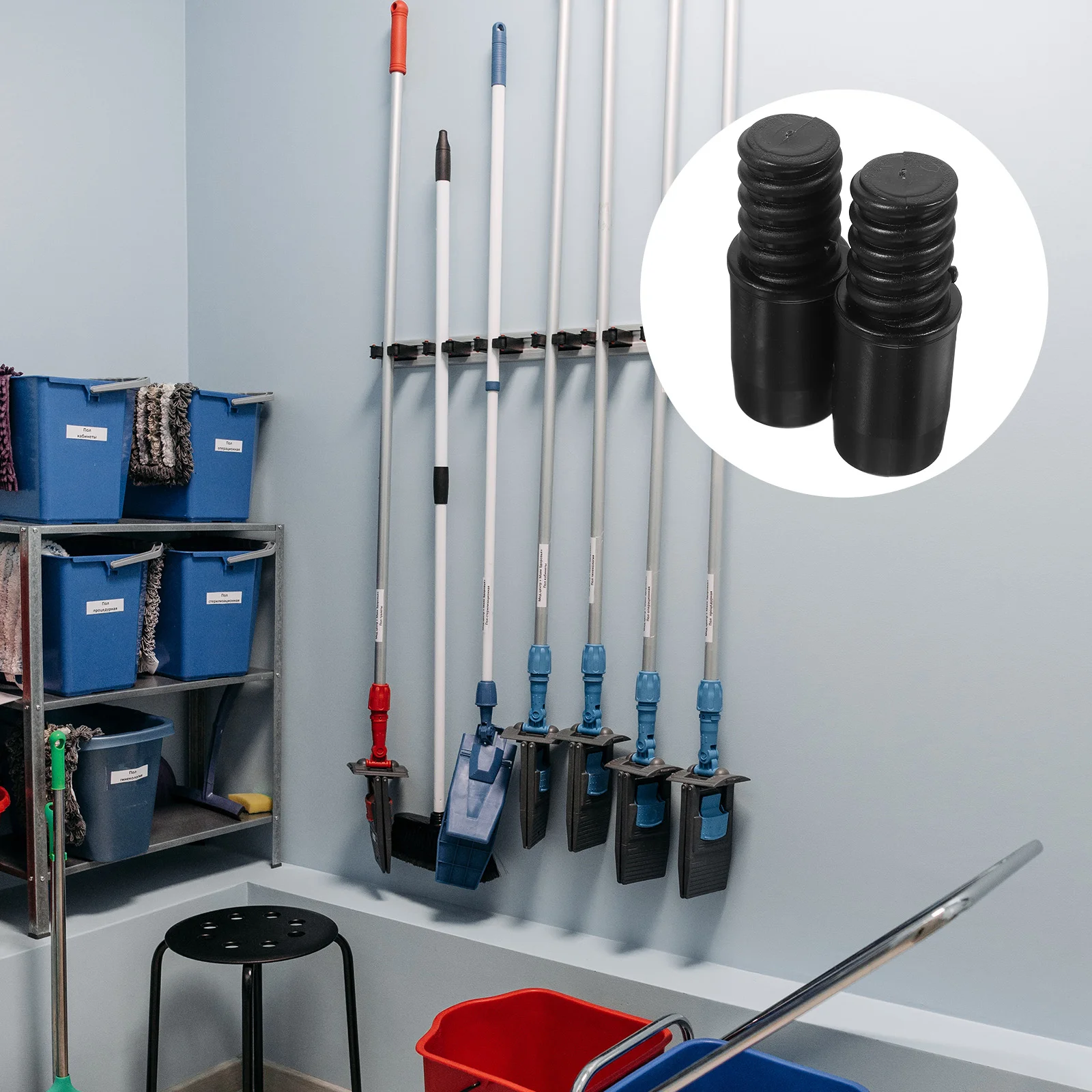 

Extension Pole Threaded Broom Handle End Replacement Tip Connector Tips Attachment Adapter Attachments Mop Head